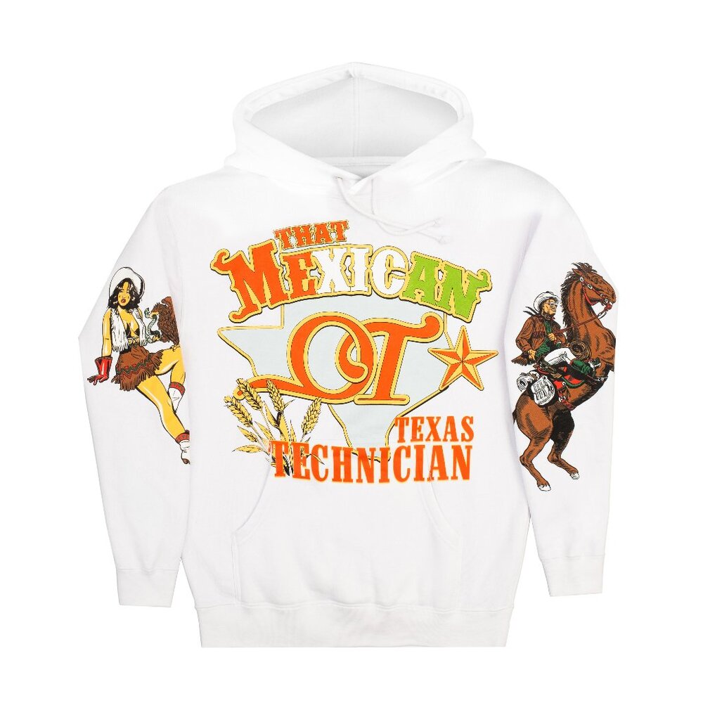 🌵 That Mexican OT “Texas Technician” Album Hoodie (White)